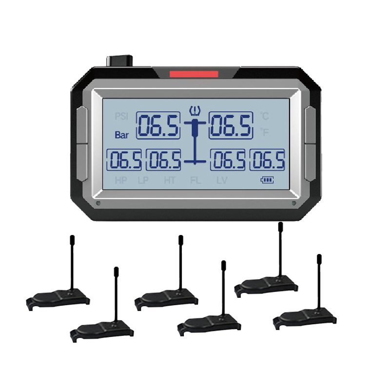 Monitor tire pressure of large vehicle - copy